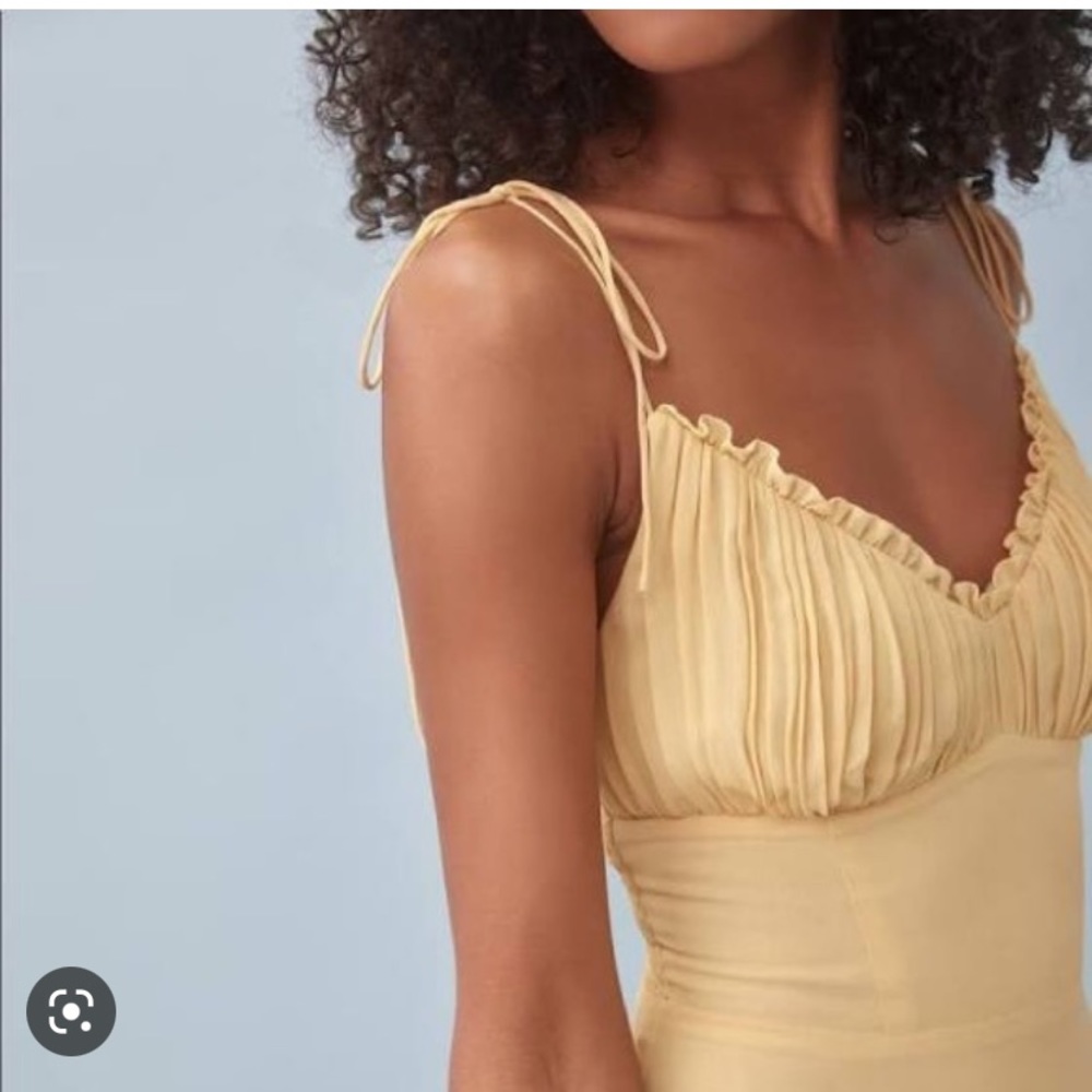 Reformation Embry Dress Sunshine Midi